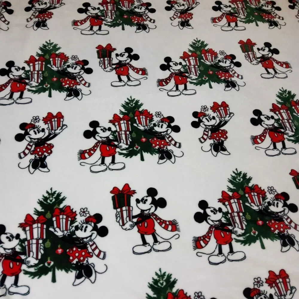 Disney Christmas Mickey Minnie Mouse Throw Blanket 59
